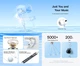 Навушники Type-C з мікрофоном провідні Baseus Enock In-Ear Noise Isolation (Type-C, DAC, 1.1 m). White - зображення 9