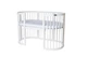 Дитяче ліжко-трансформер Ingvart Smart Bed 9 в 1 Round (72*72) з серцями (Бірюзовий) - зображення 5