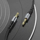 Аудiокабель Hoco UPA26 AUX Fresh audio cable, 1m Black (6942007608800) - зображення 6