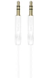 Аудіокабель Borofone BL16 Clear sound AUX audio cable White (6974443389173) - зображення 1