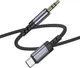 Аудиокабель Borofone BL24 Graceful digital audio conversion cable Type-C Metal Grey (6941991118982) - изображение 7