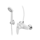 Змішувач для душової кабіни Plamix Cezar-003 SET White (з шлангом, лійкою та кронштейном) (PM0665) - изображение 1