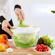 Сушилка для салата Прозрачная С ручкой без разбрызгивания - изображение 2