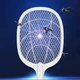 Ракетка от комаров Mosquito Racket Белая Ручная стационарная с базой - изображение 9