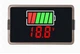 Универсальный индикатор заряда (li-ion/LiFePO4/Pb) с вольтметром 8-100V DC красный - изображение 1