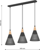 Підвісна люстра DPM SL-0024 3 x E27 Black (5906881231692) - зображення 4