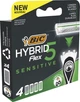Змінні касети BIC Flex 5 Hybrid Sensitive 4 шт (3086123760455) - зображення 2