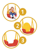 Гойдалка дитяча Ricokids з бряскальцем 3 в 1 421 (5902596153465) - зображення 5