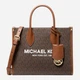 Сумка кросс-боди через плечо женская из натуральной кожи маленькая Michael Kors Mirella Small Logo Crossbody Bag BG-MK-17 Brown (196163072784) - изображение 1