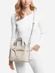 Сумка кросс-боди через плечо женская из натуральной кожи маленькая Michael Kors Emilia small logo satchel BG-MK-21 White (194900264959) - изображение 2