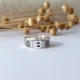 Каблучка срібне жіноча каблучка широке Вишиванка з Червоним камінням 16.5 розмір срібло 925 проби чорнене - зображення 14