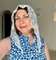 Кружевная косынка платок на голову в храм Цветы 90*25 см узкая белая (женская, детская) - изображение 1