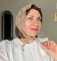 Кружевная косынка платок на голову в храм Цветы 90*25 см узкая бежевая (женская, детская) - изображение 7