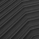 Коврики в салон Inliner для Zeekr 001 '21- Geometric Design из экокожи черные (комплект) - изображение 13