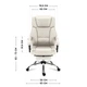 Офисное кресло с массажем Mark Adler Boss 6.0 Beige ткань - изображение 5