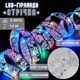 LED-гирлянда «Лента» на батарейках LaceShine, серебряная лента, разноцветный свет, 10 м - изображение 1