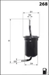 Фильтр топливный Mecafilter ELE6032 Mecafilter (ELE6032) - изображение 1