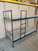 Ліжко металеве двоярусне Basis DUO 80х190 см чорне - зображення 4