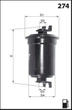 Фільтр палива Mecafilter ELE3590 Mecafilter (ELE3590) - зображення 3