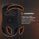 Миша GamePro Genesis Ranker Wireless/Bluetooth/USB PixArt PAW3311 Sensor Black (GM012B) - зображення 11