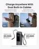 Портативний зарядний пристрій Anker 25000 mAh 165W PD Built-In Double USB-C Cables Black (7133683) - изображение 2