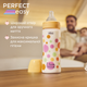 Пляшечка для годування пластикова Chicco Perfect Easy з силіконовою соскою 4+ жовта 330 мл (20245.10) - зображення 5