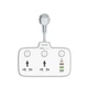 Мережевий Подовжувач LDNIO SC2413 2 universal ports/1PD/1QC/2 auto ID Білий - зображення 1