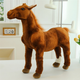 М'яка іграшка Lean Toys Кінь Коричневий 40 x 37 см 13917 (5905991033783) - зображення 2