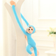 М'яка іграшка Lean Toys Мавпа зі звуком Блакитна 60 см 16805 (5905884451229) - зображення 5