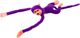 М'яка іграшка Lean Toys Мавпа зі звуком Фіолетова 60 см 16809 (5905884451267) - зображення 2
