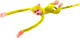 Maskotka Lean Toys Małpka z dźwiękiem Żółta 60 cm 16811 (5905884451281) - obraz 2