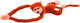 Maskotka Lean Toys Małpka z dźwiękiem Pomarańczowa 60 cm 16812 (5905884451298) - obraz 3