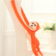 Maskotka Lean Toys Małpka z dźwiękiem Pomarańczowa 60 cm 16812 (5905884451298) - obraz 5