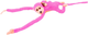 Maskotka Lean Toys Małpka z dzieckiem Różowa 70 cm 16826 (5905884451434) - obraz 2