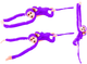 Maskotka Lean Toys Małpka z dzieckiem Fioletowa 70 cm 16829 (5905884451465) - obraz 4
