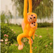 Maskotka Lean Toys Małpka z dzieckiem Żółta 90 cm 16841 (5905884451588) - obraz 5