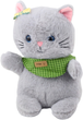 М'яка іграшка Lean Toys Котик з бантиком в сірому шарфі 22 см 22130 (5905991044864) - зображення 1