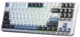Клавиатура беспроводная AULA F87 Gasket Greywood V3 Wireless/Bluetooth/USB White EN/UA (6948391208602) - изображение 3