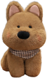 Maskotka-przytulanka Lean Toys Piesek z chustą Brązowy 25 cm 22439 (5905991047957) - obraz 1