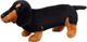 Maskotka-przytulanka Lean Toys Jamnik Czarny 25 cm 22448 (5905991048046) - obraz 1