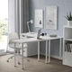 Стіл ІКЕА LINNMON / ADILS 100х45 см Білий (s49590153) - изображение 3