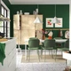 Стіл і 6 стільців ІКЕА VIHALS / VIHALS 120/180x74 см Зелений кличко сірий -green (s19589962) - изображение 2