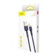 Кабель Baseus Cafule Cable USB For iP 1.5A 2m Gold+Blue (CALKLF-CV3) - изображение 2