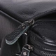 Черная кожаная сумка Borsa Leather 10m223-black - изображение 8