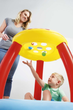 Basenik dmuchany dla dzieci Bestway Fisher-Price z daszkiem i piłeczkami 89 x 89 x 84 cm 93541 (6942138961843) - obraz 6