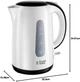 Электрочайник Russell Hobbs My Breakfast 17л, пластиковый, бело-черный (630353) - изображение 6