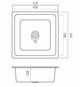 Кухонная мойка Platinum 4040 RUBA матовый микс (SP000040840) - изображение 8