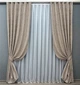 Комплект готовых штор VR-Textil Лен мрамор Pavliani VO № 1717ш серо-бежевый 150х275 см 2 шт (33-0617) - изображение 2