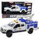 Сервісна машинка Lean Toys з краном та світловими і звуковими сигналами Біла 1:12 (21490) (5905991038863) - зображення 2