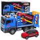 Pomoc drogowa Lean Toys ze światłami i dźwiękami Laweta z samochodem osobowym (21442) (5905991038382) - obraz 2